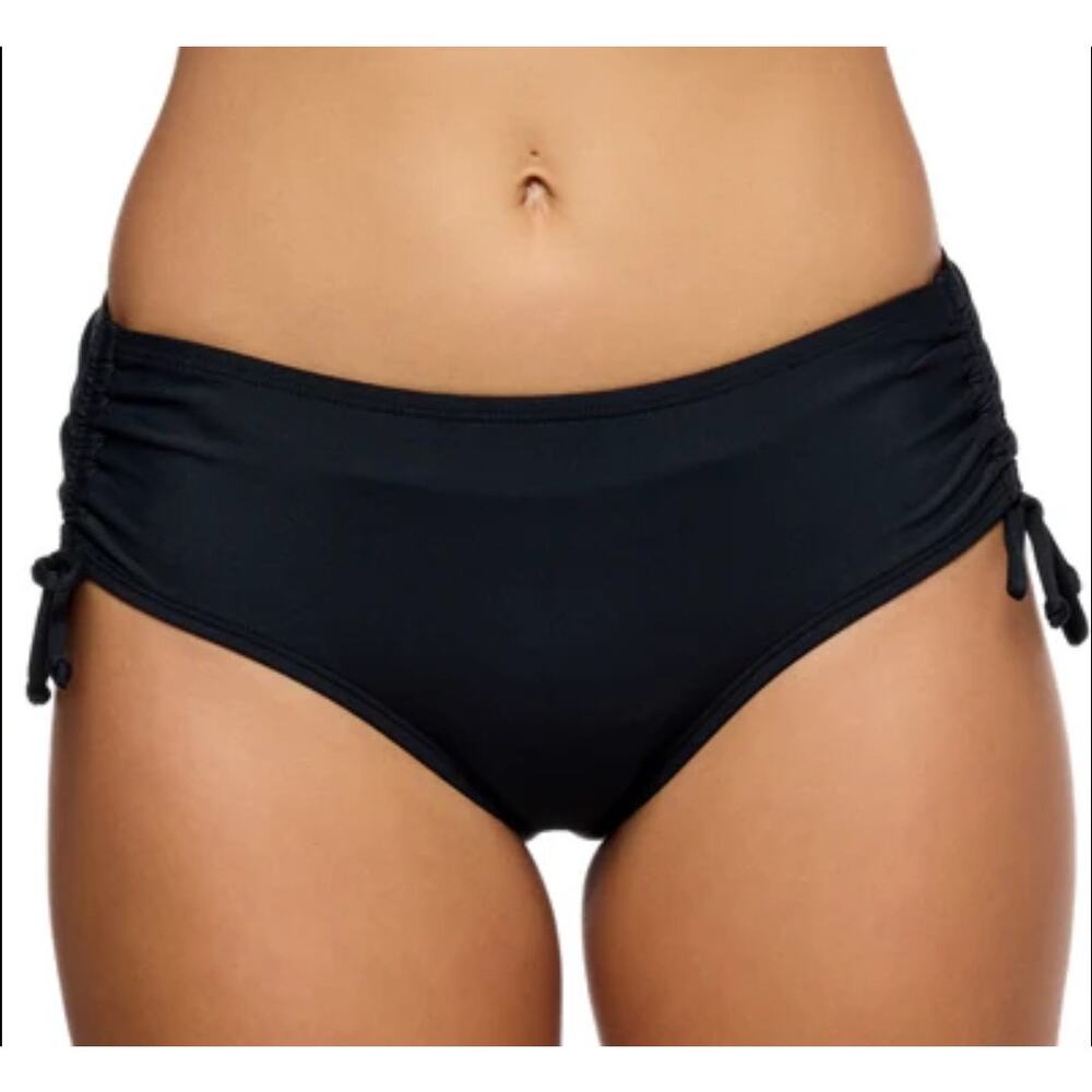 Next by Athena Good Karma Destination Bikini Bottom Sz Large in Black NWOT